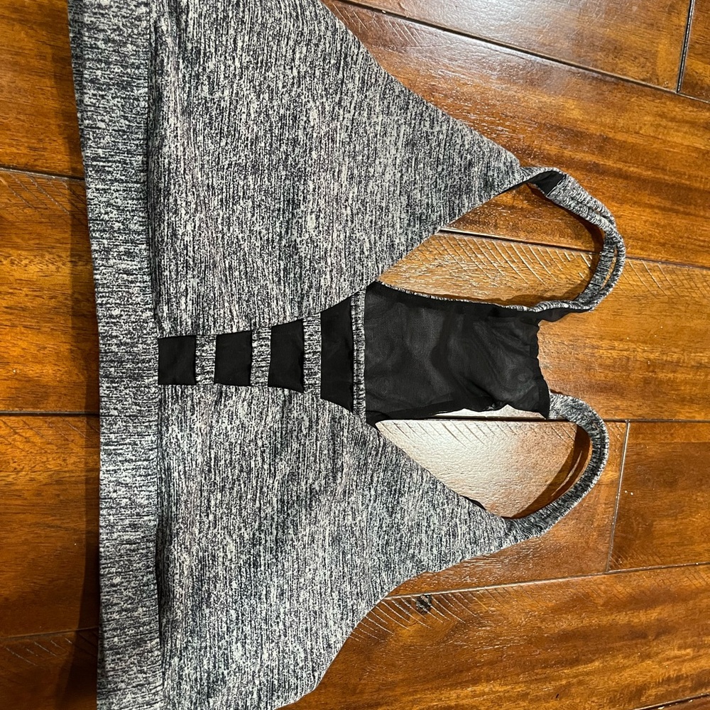 PINK Victoria's Secret Black and Gray Bra